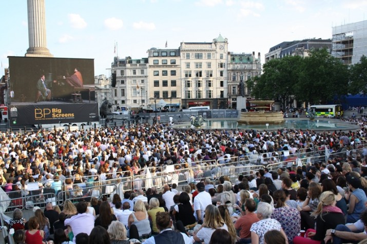 Trafalgar meydanında opera keyfi