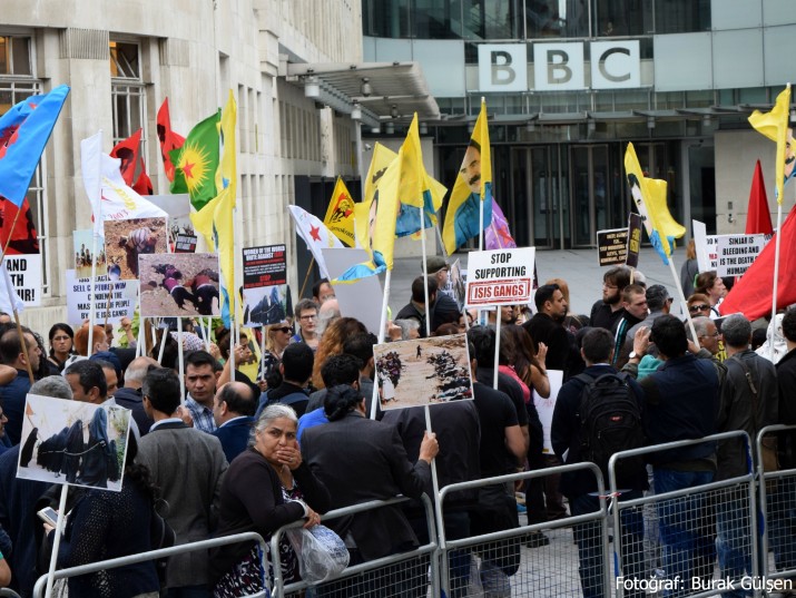 BBC önünde IŞİD protestosu (VİDEO)