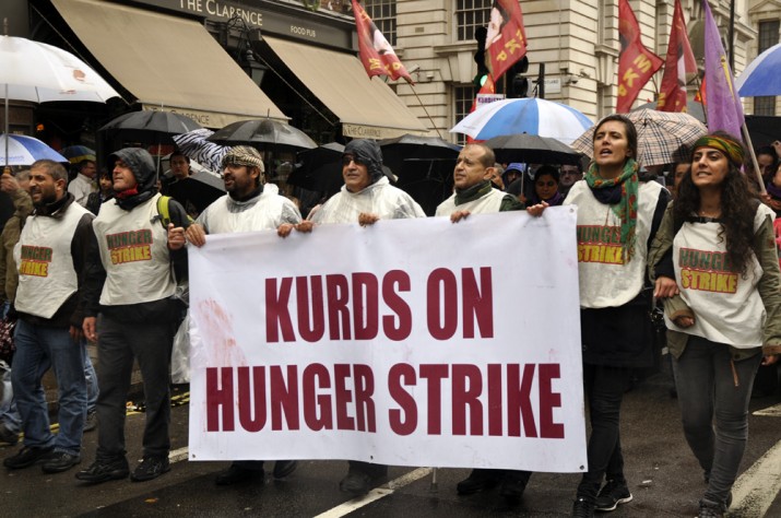 Londra’da Kobane protestoları sürüyor