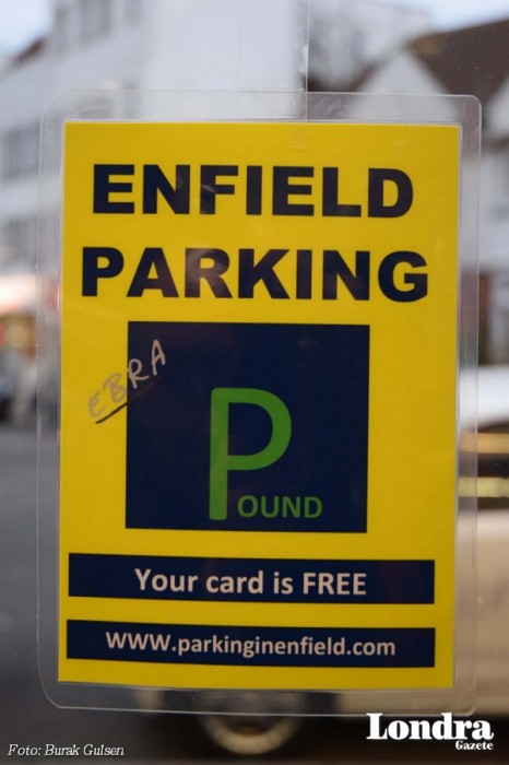 Park ücretinizi Enfield esnafı ödeyecek