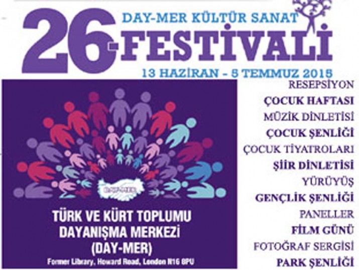 DAY-MER Kültür ve Sanat festivali başlıyor