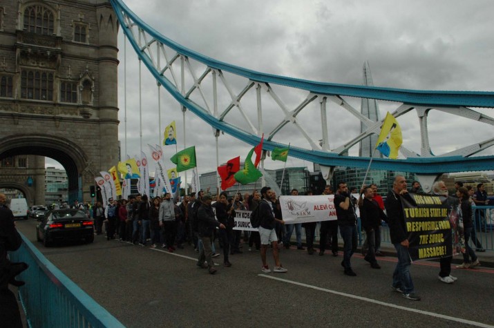 Alevi Federasyonu’ndan Londra’da protesto