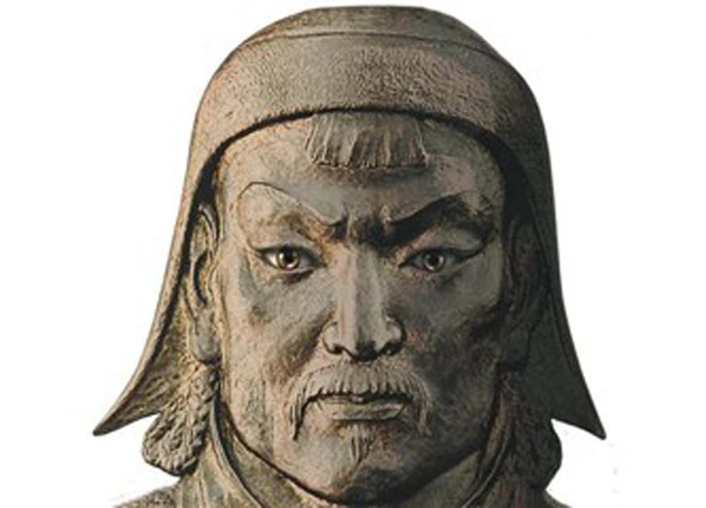 Избрание темучина ханом. Чингис Хан портрет.