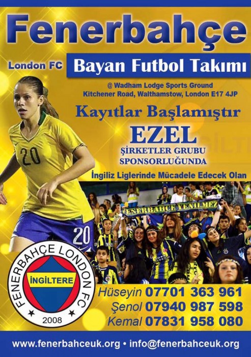 Fenerbahçe London, bayan takımı kuruyor
