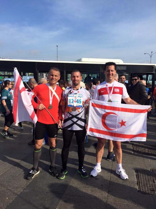 Kıbrıslı Türk Baysan, İstanbul Maratonu’nda koştu