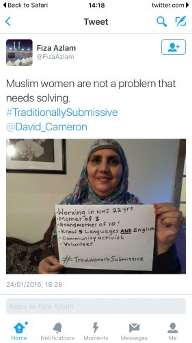 Müslüman kadınlar Cameron’a sosyal medyada meydan okuyor