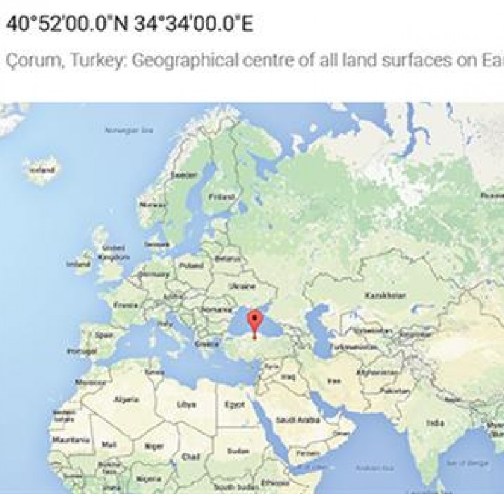 Google Maps’ten şaşırtan bulgu: Çorum dünyanın merkezi!