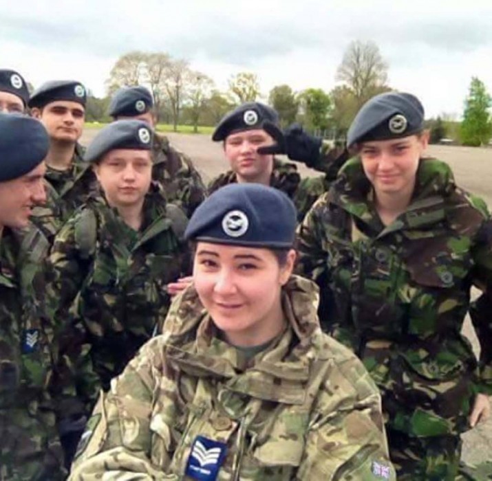 Proud Cypriot Sergeant Demet Ekmekcioglu led her squad at the royal day
