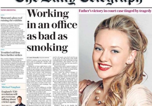 Ofiste çalışmak sigara içmek kadar kötü
