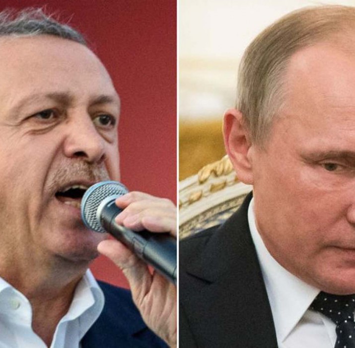 Recep Tayyip Erdogan is due to hold talks with Vladimir Putin