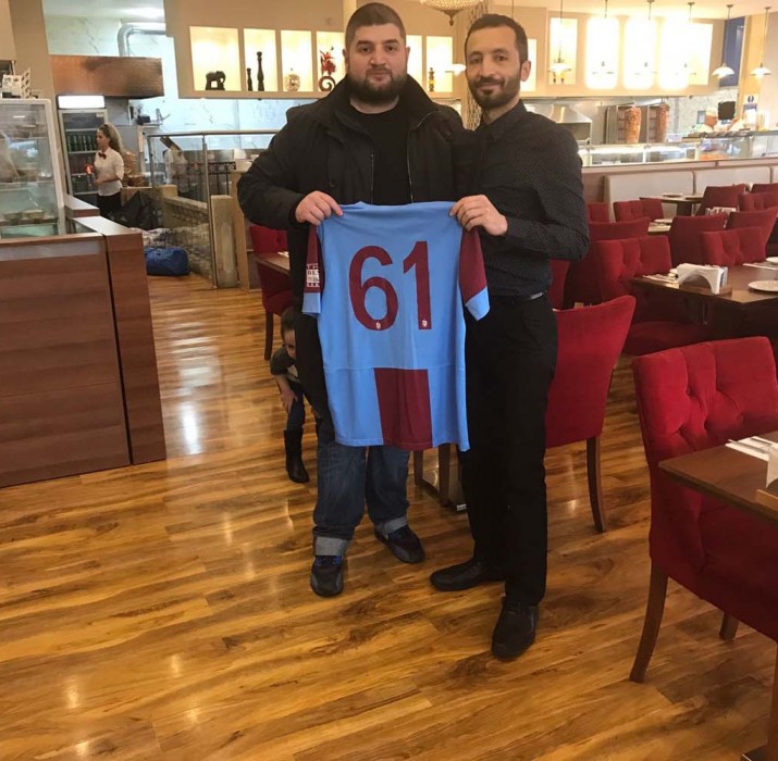 Trabzonspor’dan Köşk Restaurant’a teşekkür
