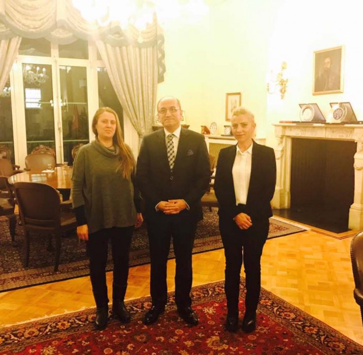 Cemevi yöneticileri Büyükelçi Bilgiç’i ziyaret etti