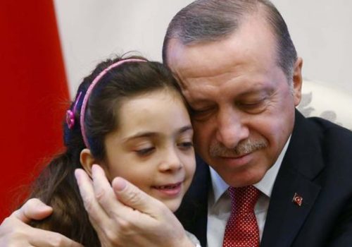 Halepli küçük Bana, Cumhurbaşkanı Erdoğan’la