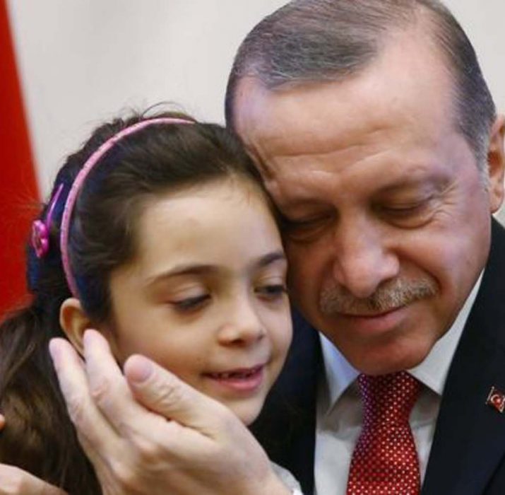 Halepli küçük Bana, Cumhurbaşkanı Erdoğan’la
