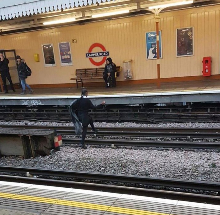 Shocking moment at Latimer Road Tube station