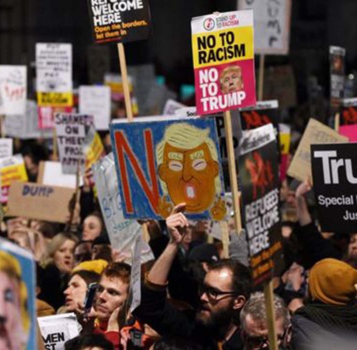 Trump travel ban: Thousands join protests across UK
