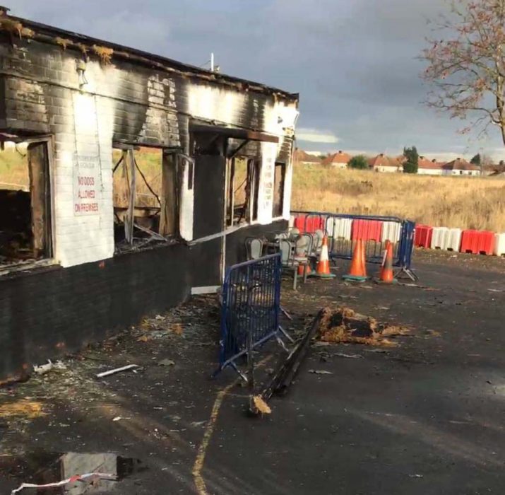 Early morning fire destroys sports club in Goldsdown Road, Enfield