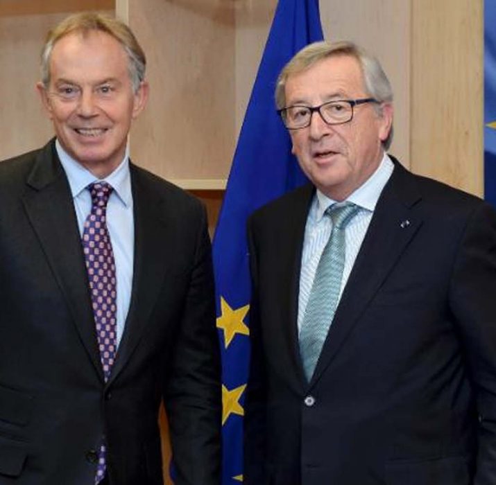 AB Komisyonu Başkanı Juncker, Blair ile görüştü
