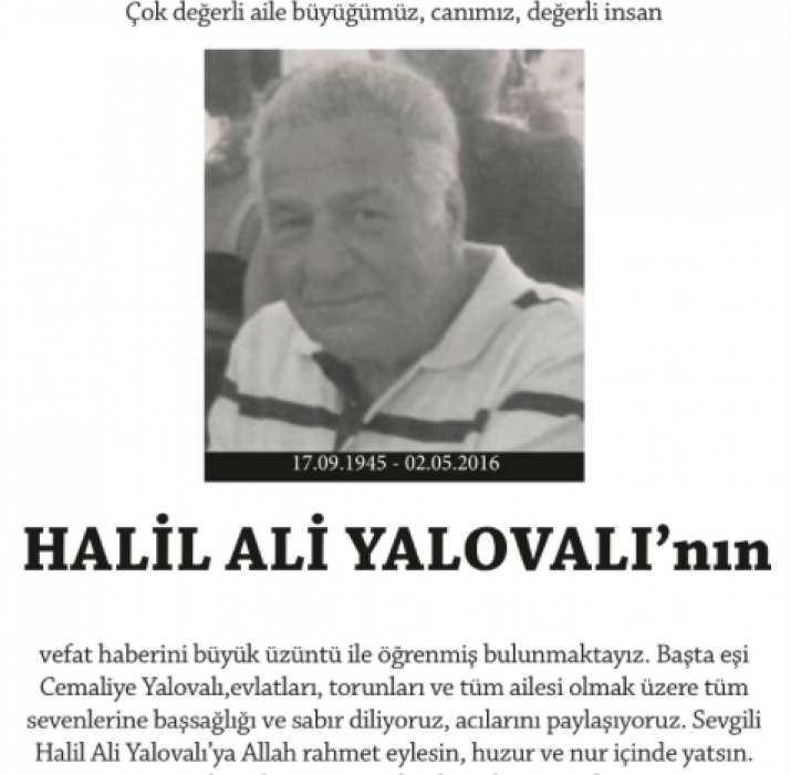 Halil Ali Yalovalı
