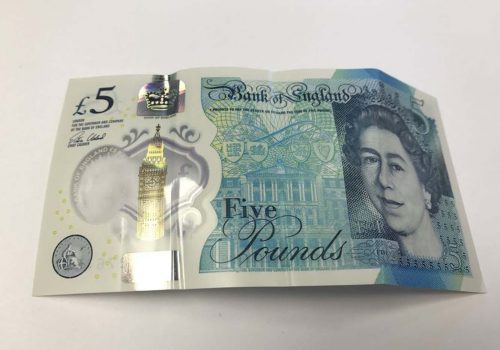Fake five pound notes in Cornwall