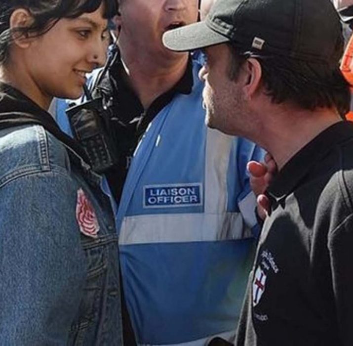 Photo of the week: Woman against the EDL protester