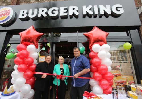 Şah Gaziler ve Ersin Mersin Burger King şubesi açtı