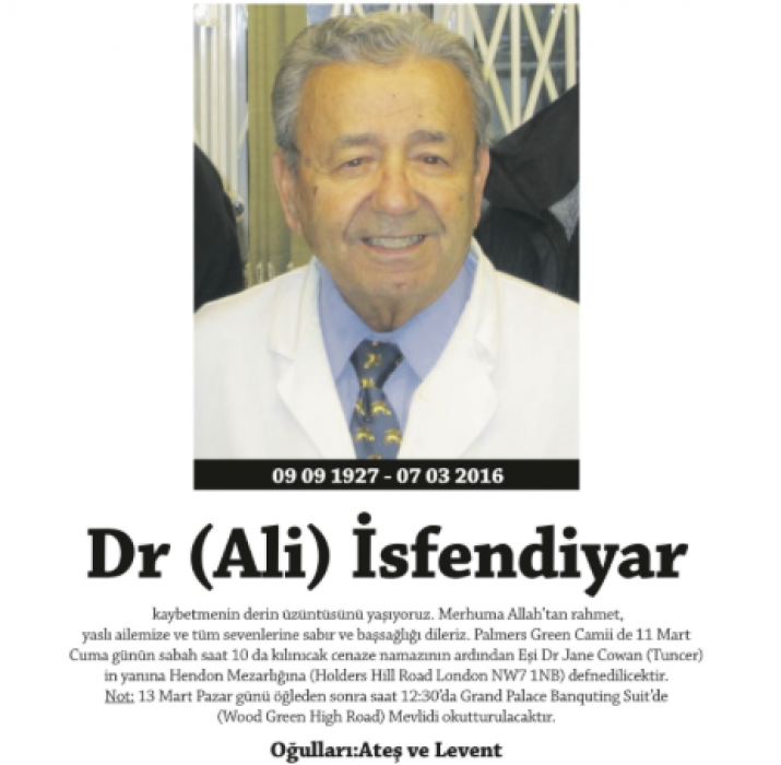 Dr. Ali İsfendiyar