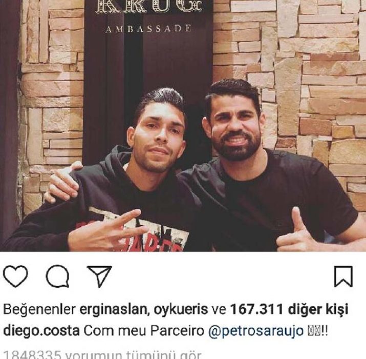 ‘Come To Beşiktaş’ Diego Costa’yı mesaja boğdu