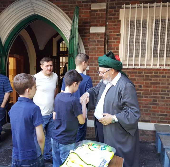 Eid greetings took place at New Peckham Mosque