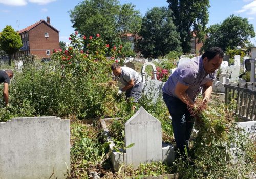Tottenham cemetery was cleaned by local volunteers
