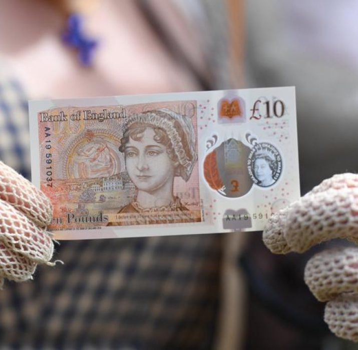 Yeni 10 sterlin banknotlarda Jane Austen’ın resmi kullanıldı