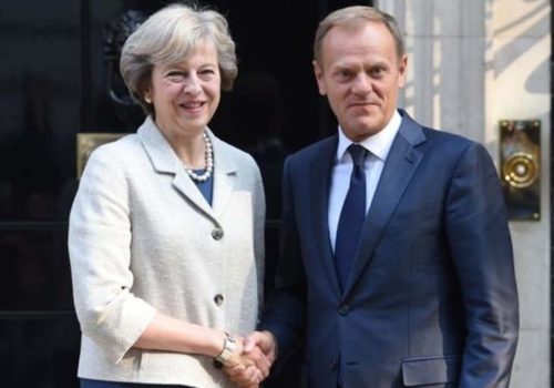 Theresa May to meet Donald Tusk for talks