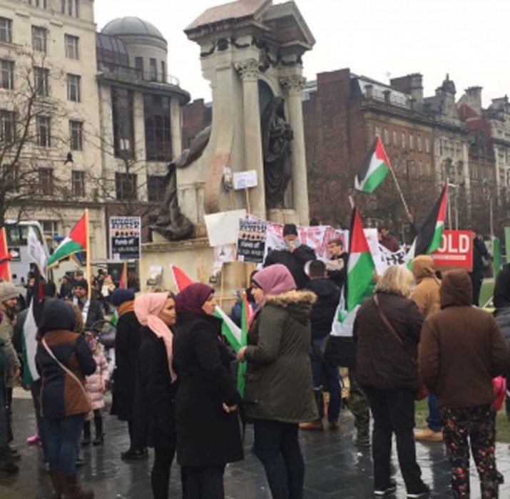 ABD’nin Kudüs kararı Londra’da protesto edildi