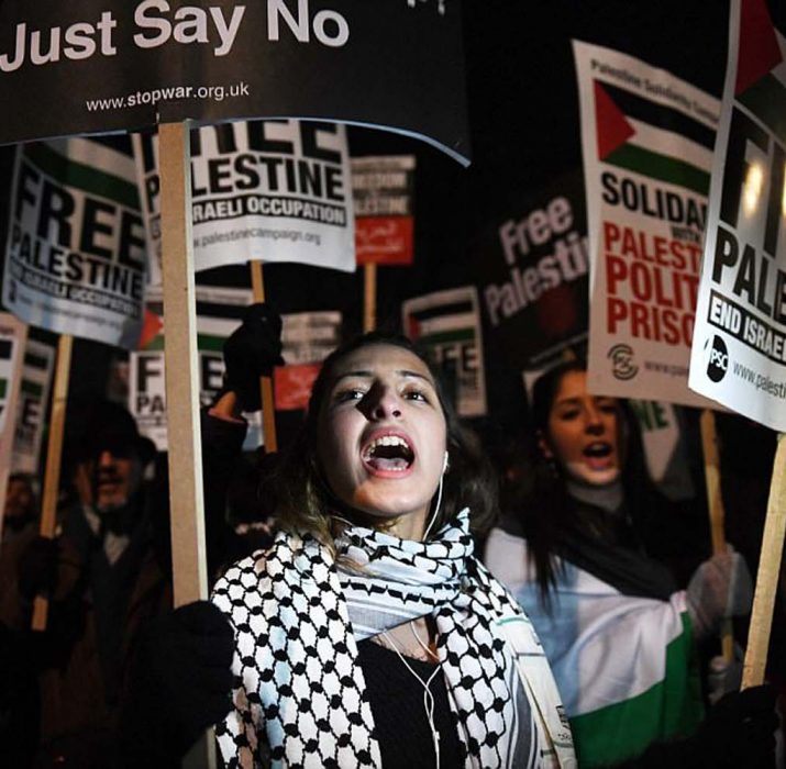 Londra’da ABD’nin “Kudüs” kararı protesto edildi
