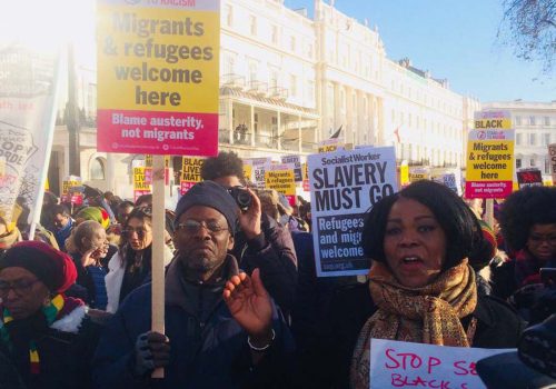 Londra’da kölelik karşıtı protesto