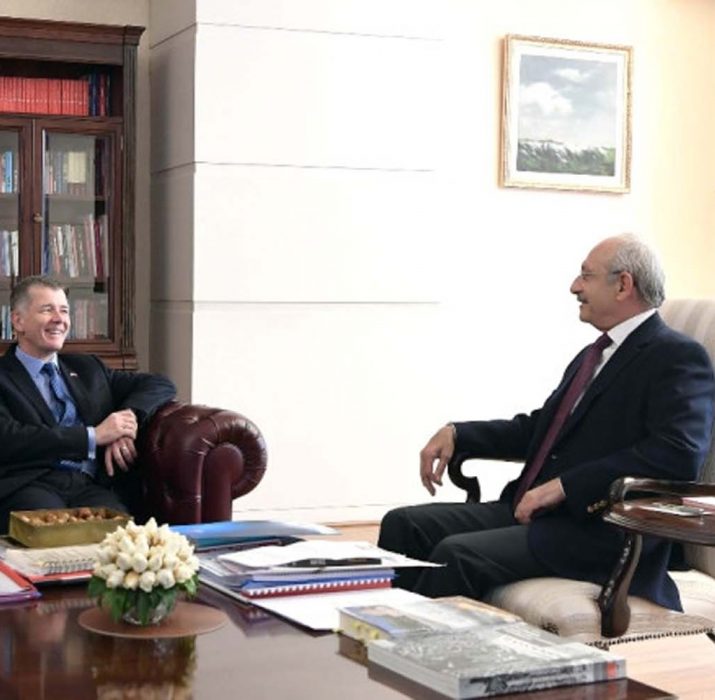 Büyükelçi Moore’dan Kılıçdaroğlu’na veda ziyareti
