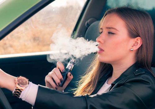 Smoking e-cigarettes behind the wheel could cost your licence
