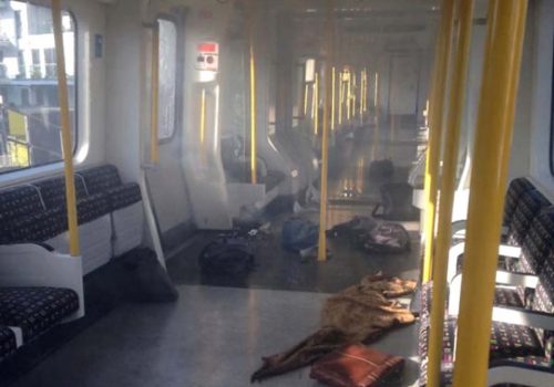 Metrodaki patlamanın görüntüleri ortaya çıktı