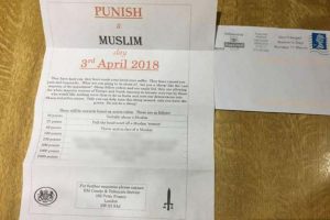 White supremacist who shared ‘Punish a Muslim day’ leaflets was inspired by US mass murder