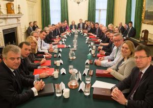 Theresa May meets new cabinet amid Brexit crisis