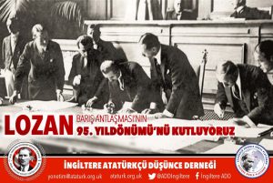 “Türkiye Cumhuriyeti’nin tapu senedi Lozan onurumuzdur”