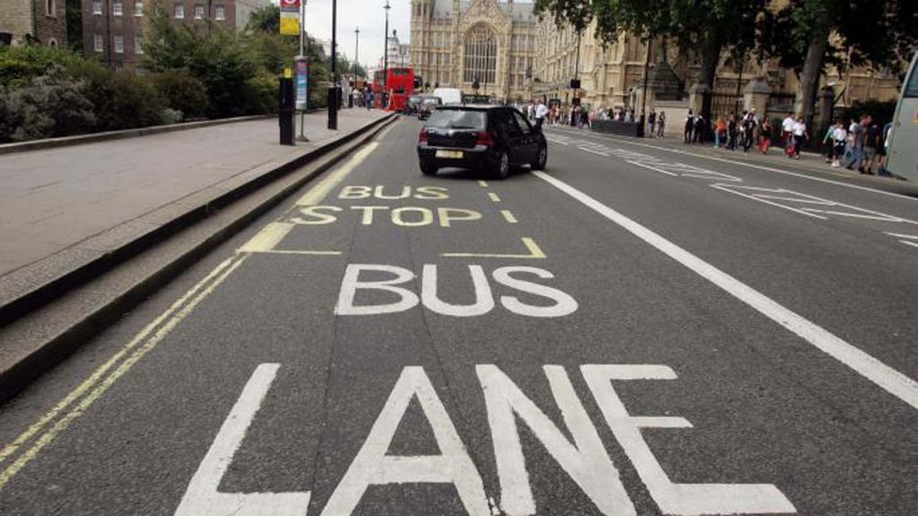 Increased fines for driving on bus lanes