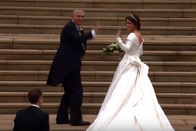 Royal wedding of Princess Eugenie is underway