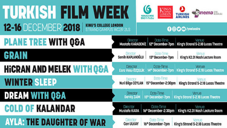 Londra’da Türk Filmleri haftası başlıyor