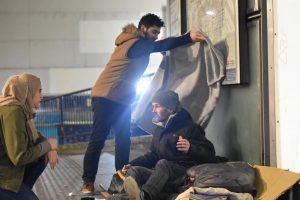 Young MUSAID UK helping the homeless