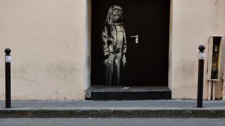 Banksy’nin eserini kapıyı kesip çaldılar