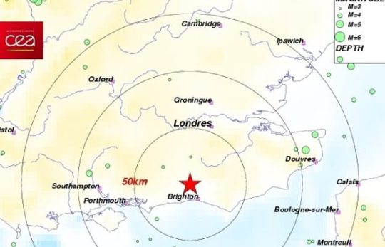 3.7 earthquake recorded at Gatwich Airport