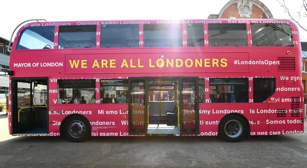 Mayor of London’s ‘#LondonIsOpen’ bus is coming to you