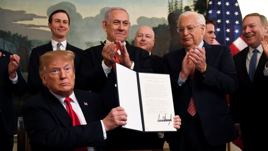 Trump, İsrail’in Golan’da hakimiyetini tanıdı