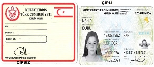 KKTC Nüfus Kayıt Dairesinden: ”kimlik kartları açıklaması”